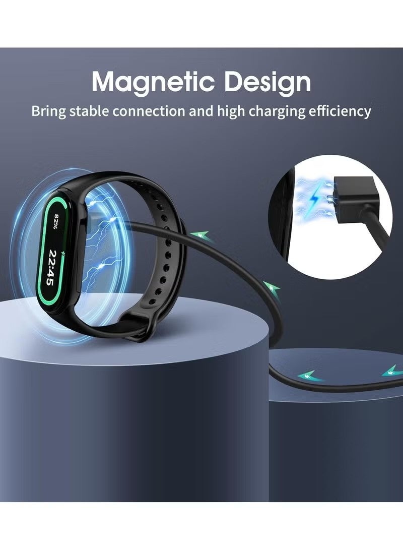 كابل شاحن USB بطول 1 متر متوافق مع Xiaomi MI Band 10 و MI Band 9/9 Pro و Mi Band 8/8 Pro و Redmi Watch 5/5 Lite/5 Active و Redmi Watch 4/4 Lite/4 Active و Redmi Watch 3/3 Lite/3 Active - Image 3